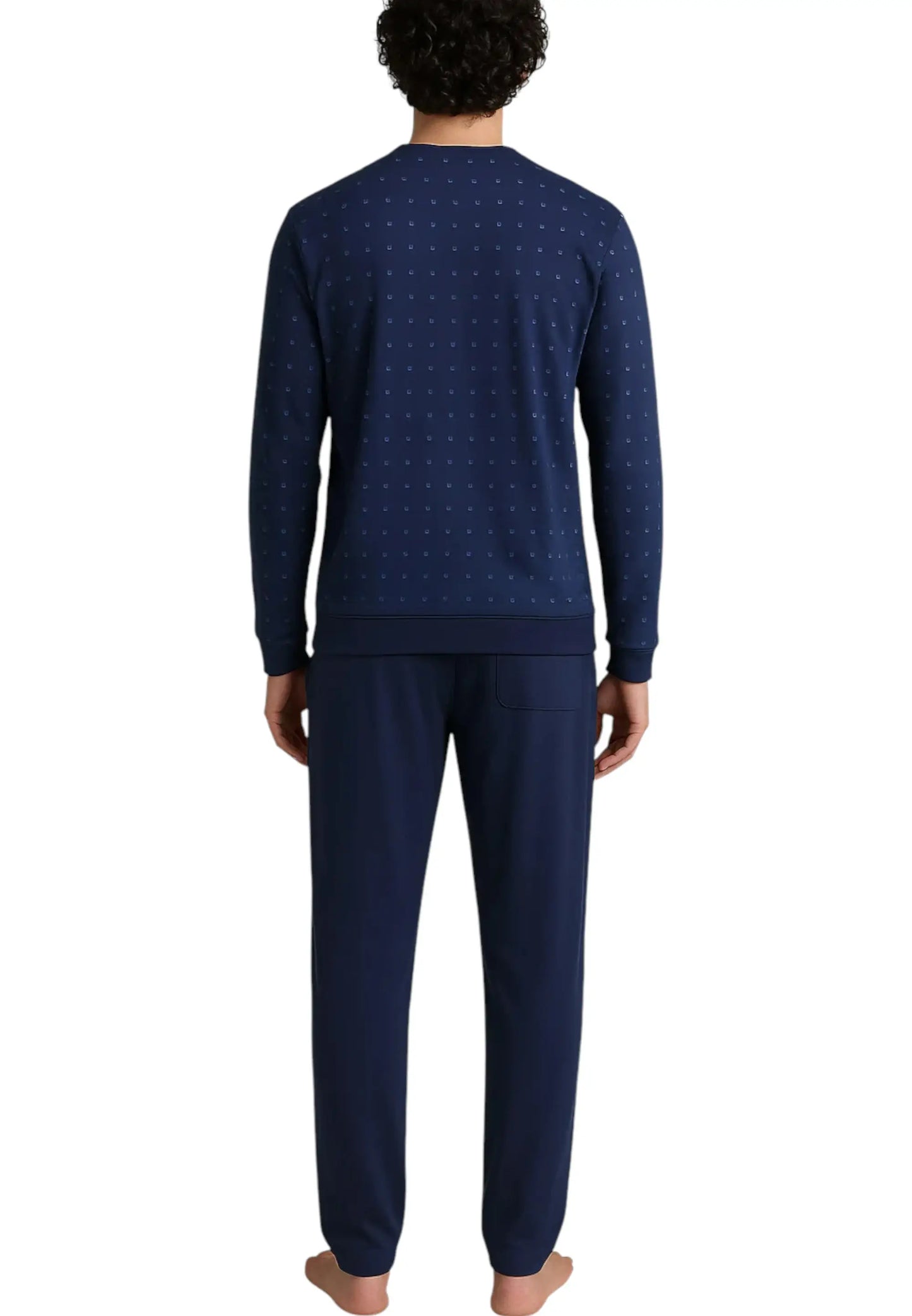 ragno_pigiama_caldo_cotone_blu_fantasia