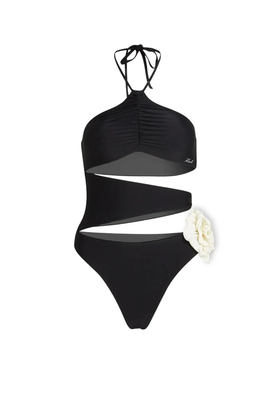 saldi karl lagerfeld  costume intero fiore