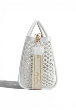 sensi borsa bianca santorini bag