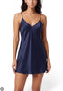 sottoveste raso blu venere