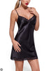 sottoveste raso nero 48 venere