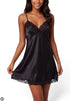 sottoveste raso nero pizzo venere