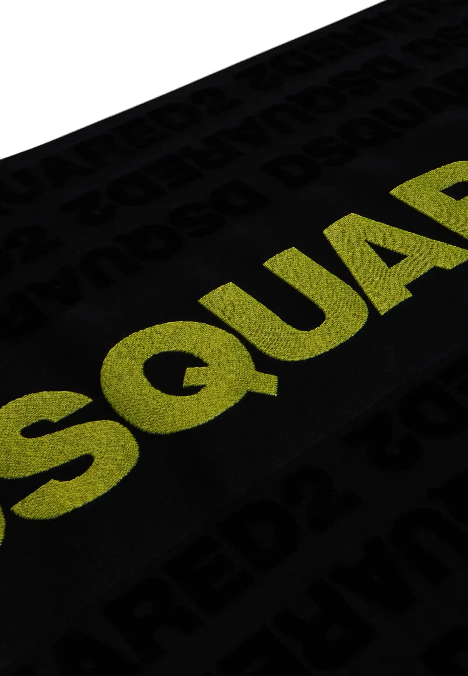 telo mare dsquared  giallo e nero