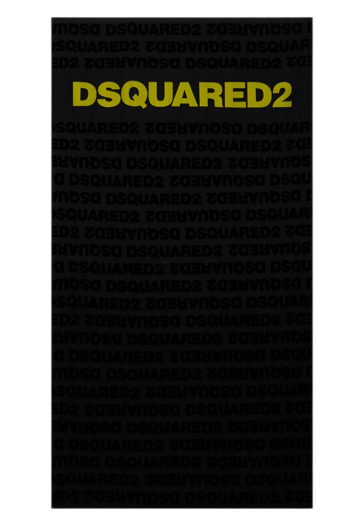 telo mare dsquared  nero e giallo