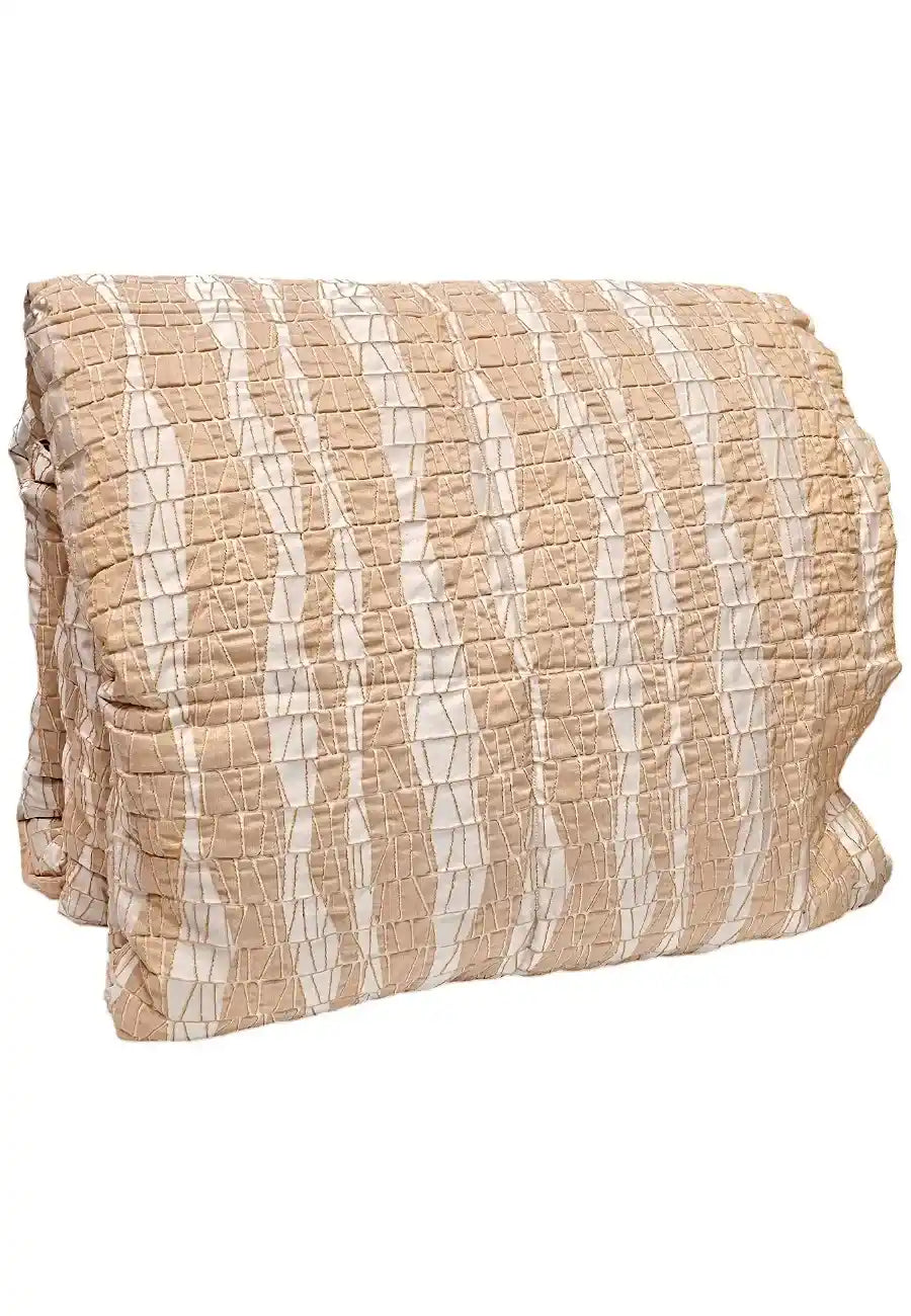 trapunta piuma d'oca misto lino