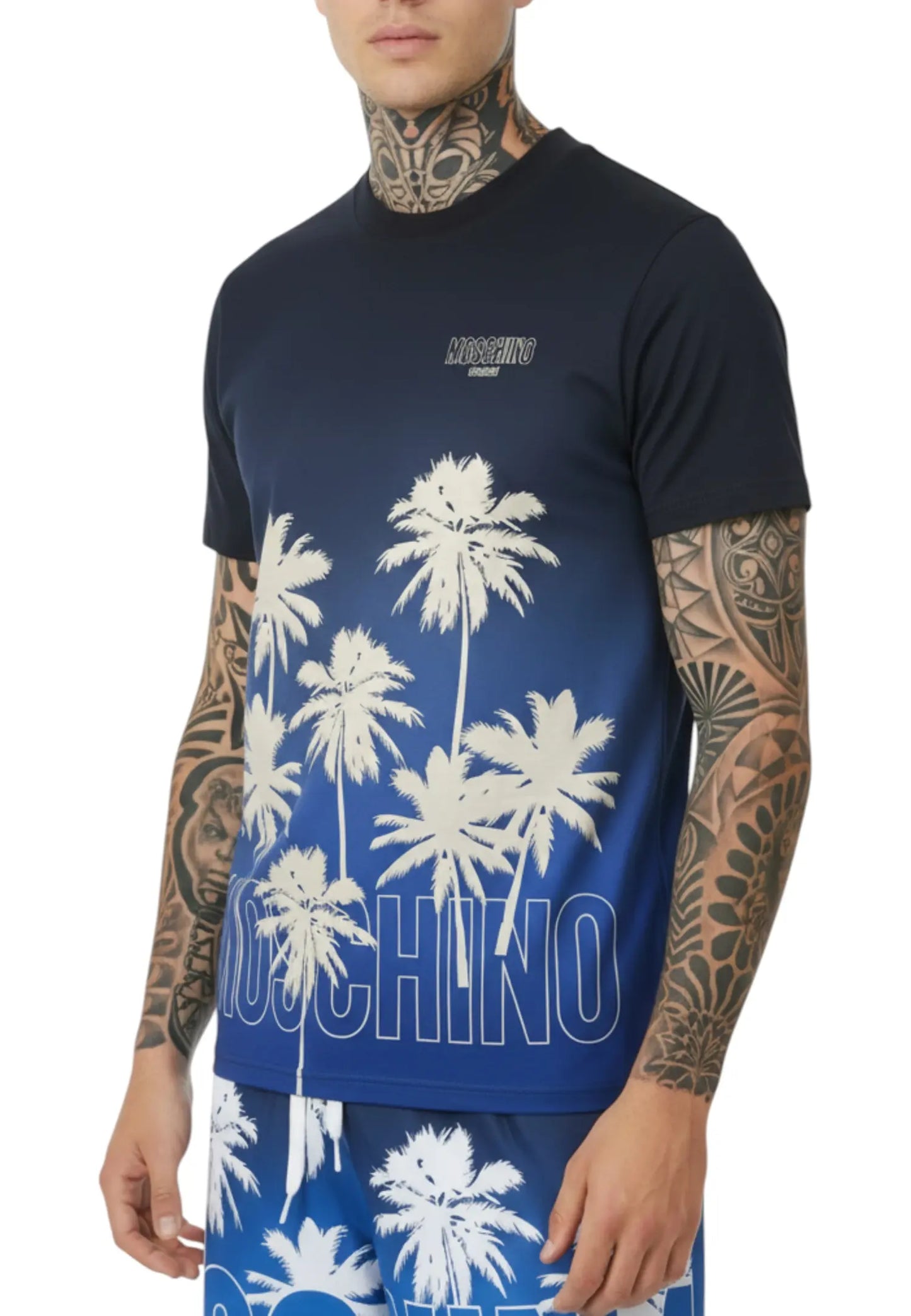 tshirt moshino palme  nuova collezione mare
