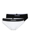 twinpack slip dsquared bianco e nero