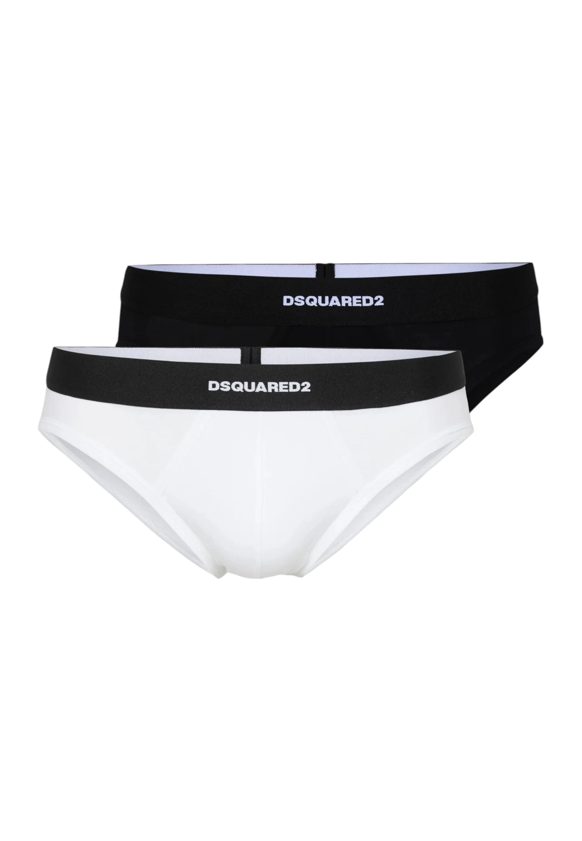twinpack slip dsquared bianco e nero