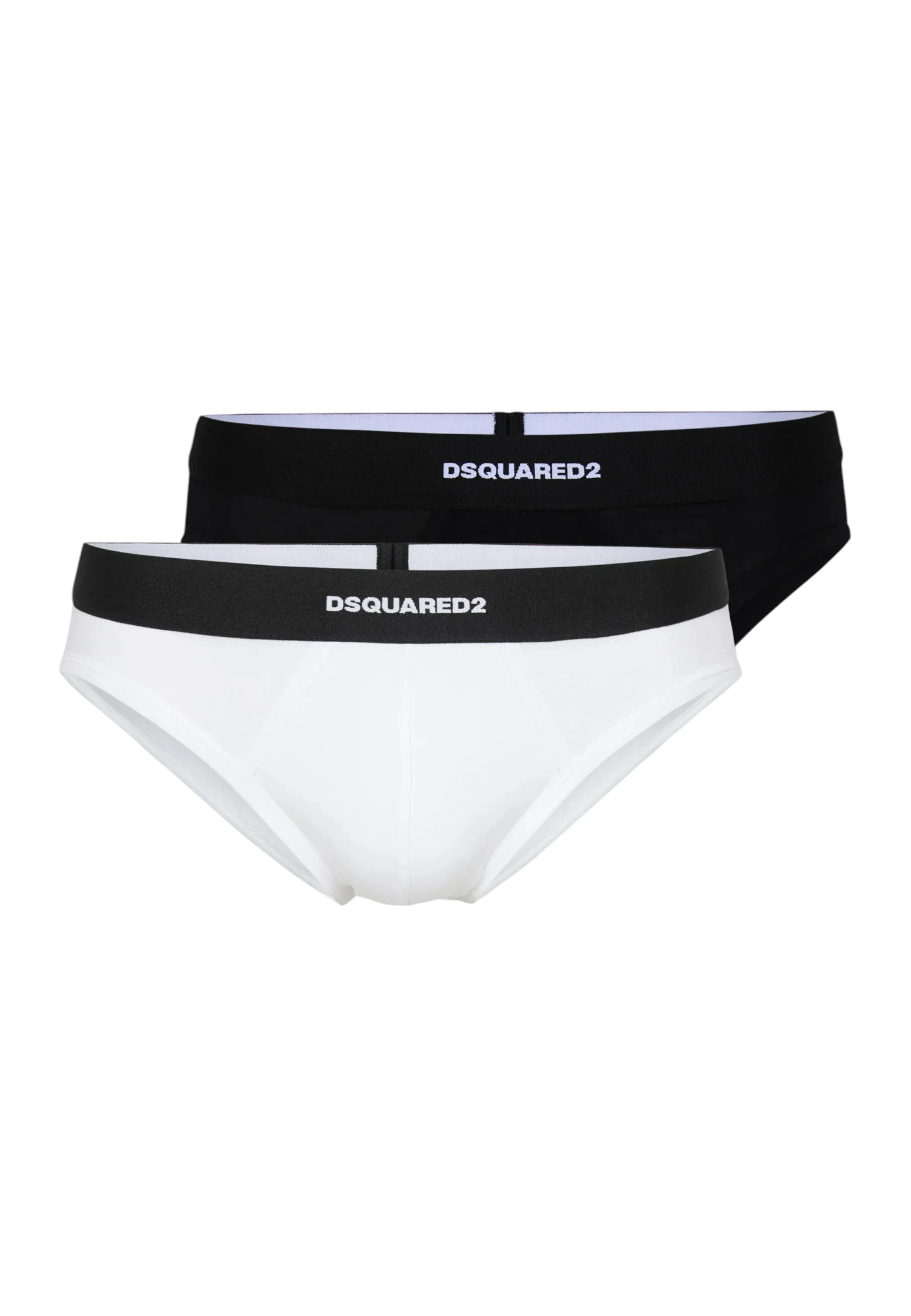 twinpack slip dsquared bianco e nero