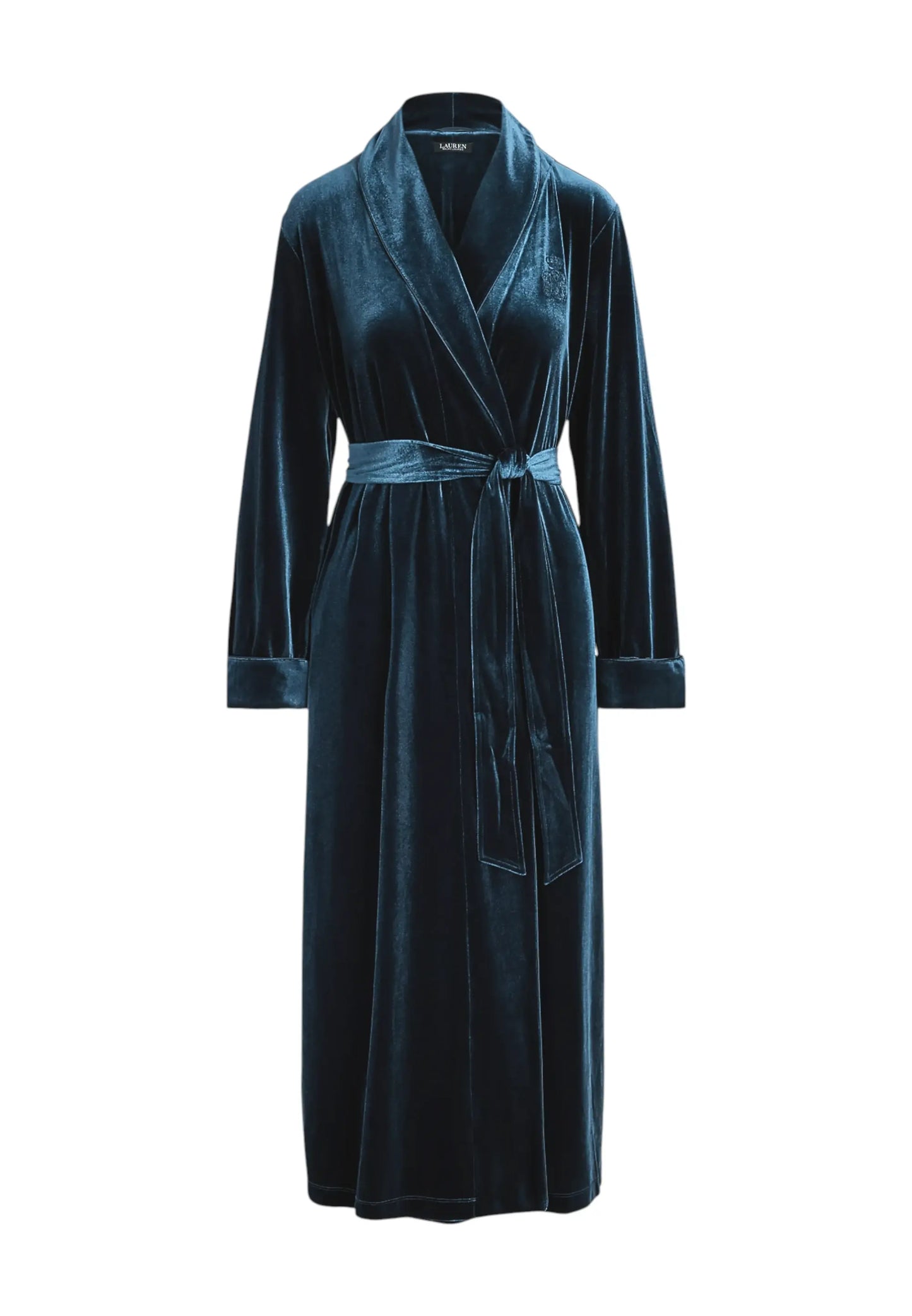 vestaglia velluto blu Lauren