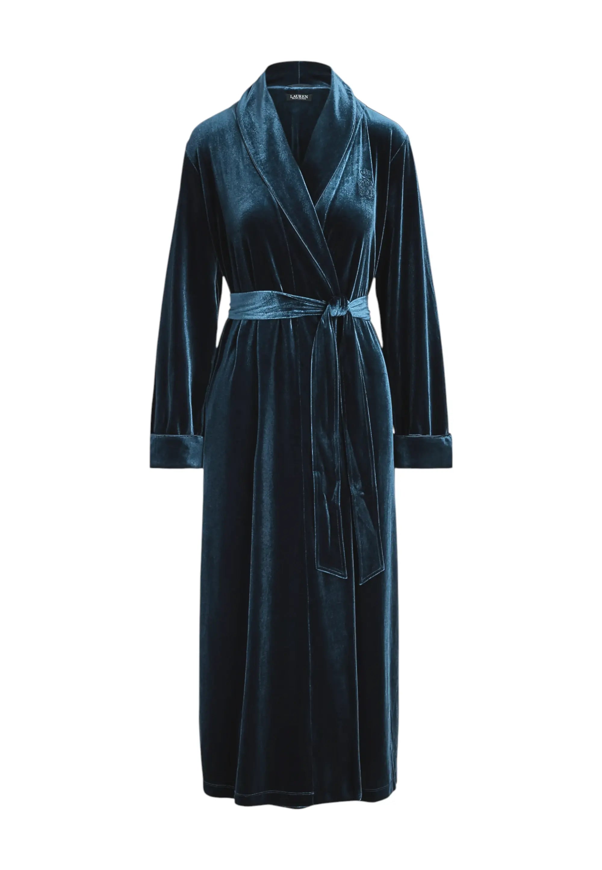 vestaglia velluto blu Lauren