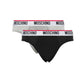 2 slip moschino nero grigio XXL