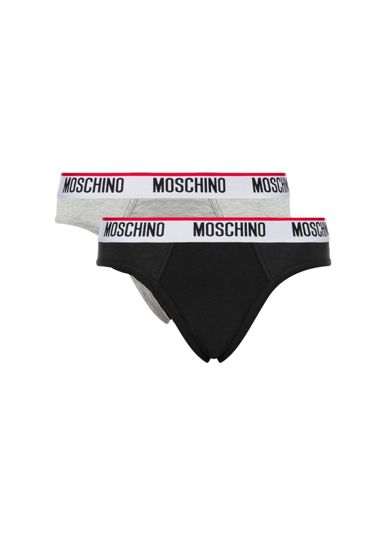 2 slip moschino nero grigio XXL