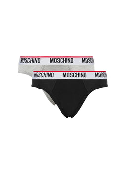 2 slip moschino nero grigio XXL