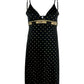 camicina moschino donna gold pois
