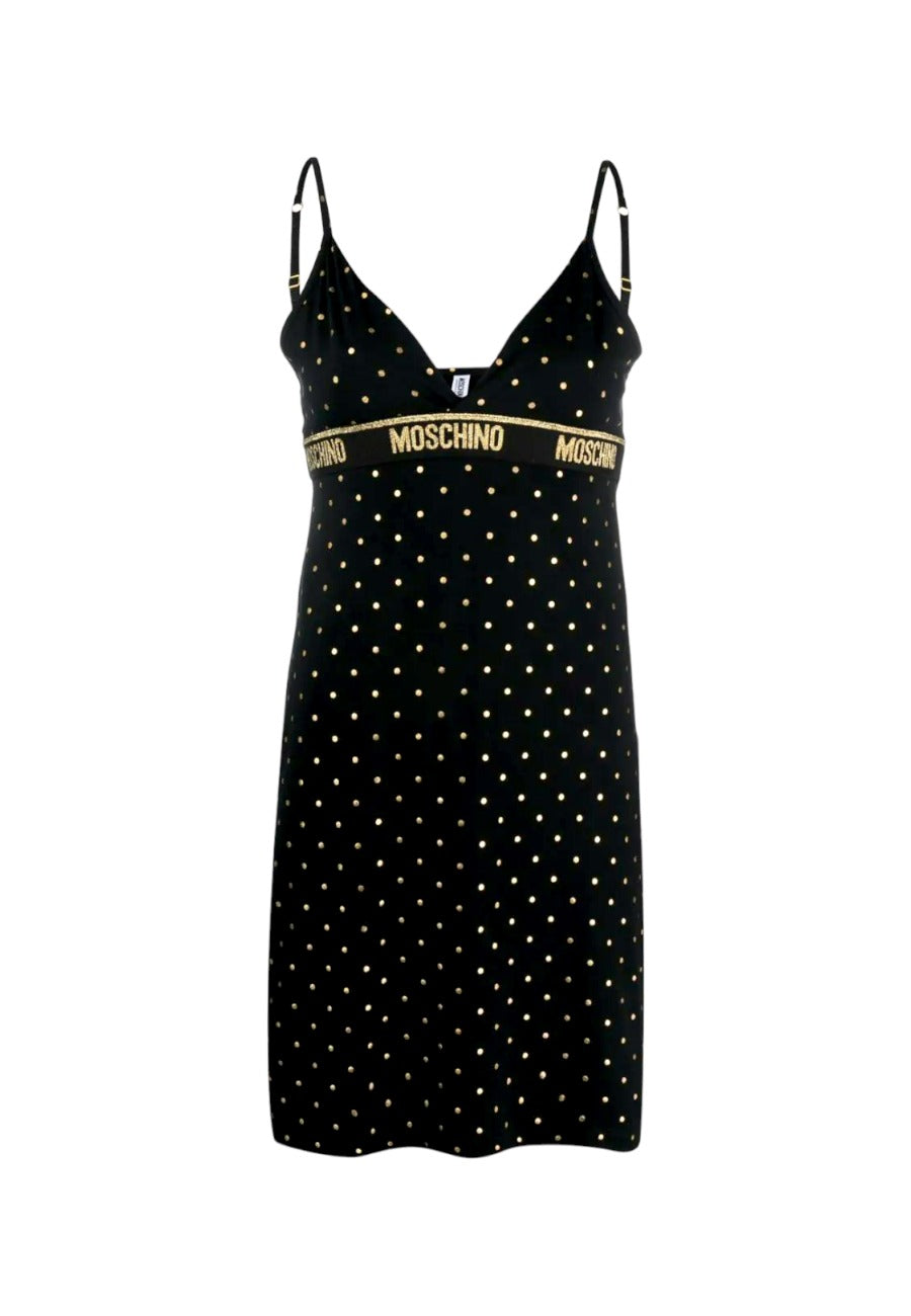 camicina moschino donna gold pois