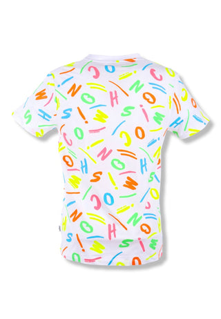 t-shirt moschino colorful logo
