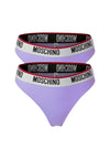 2er-Pack Tangas – Moschino – Damen – Logo-Band