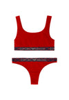 set intimo emporio armani rosso