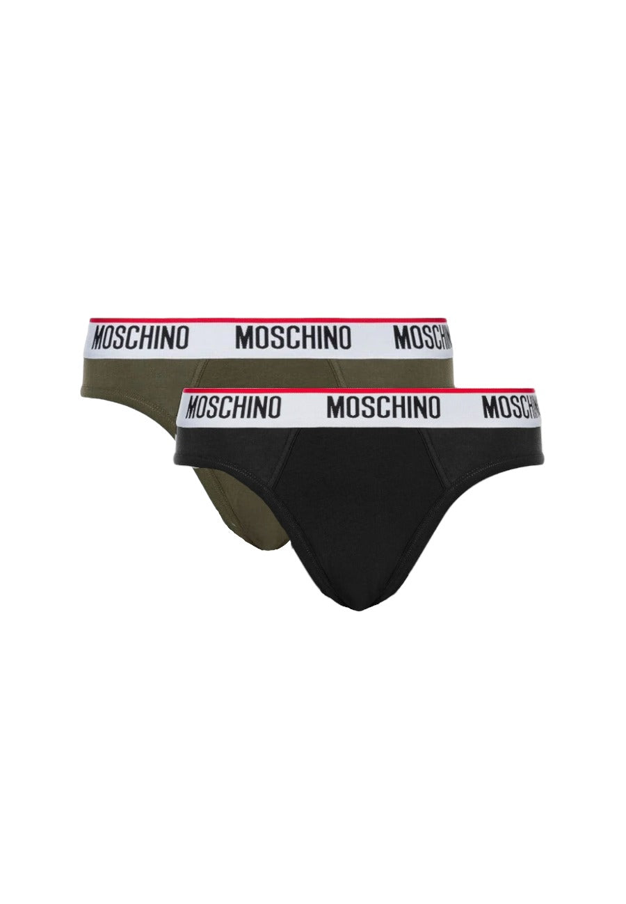 2pack slip moschino uomo black/green