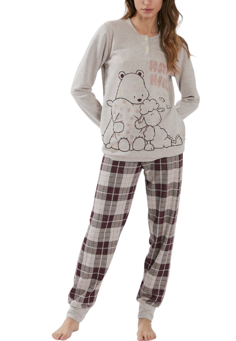 pigiama tartan happy people