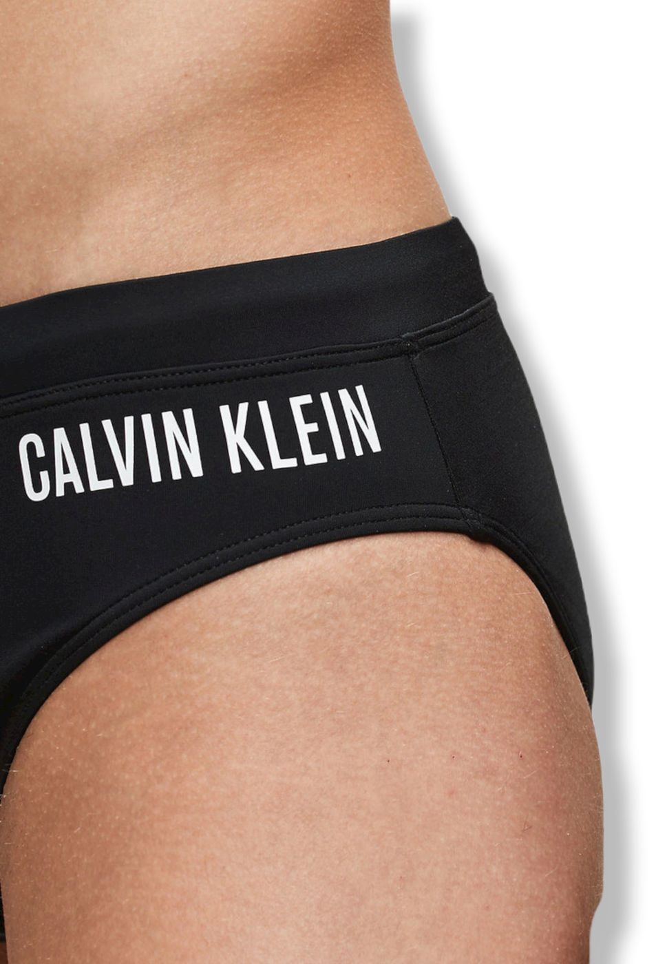 costume slip calvin klein nero side logo
