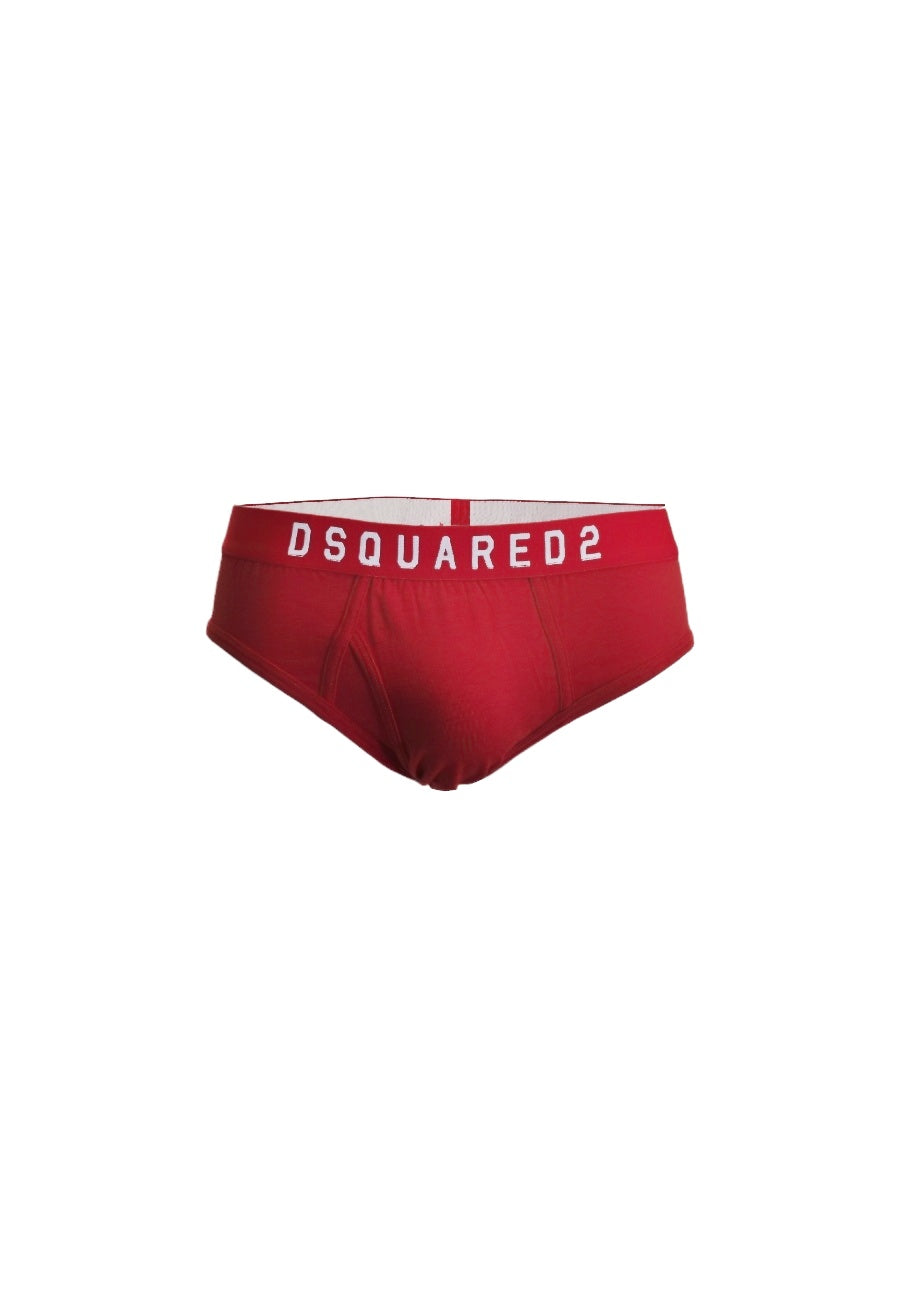 slip dsquared uomo rosso