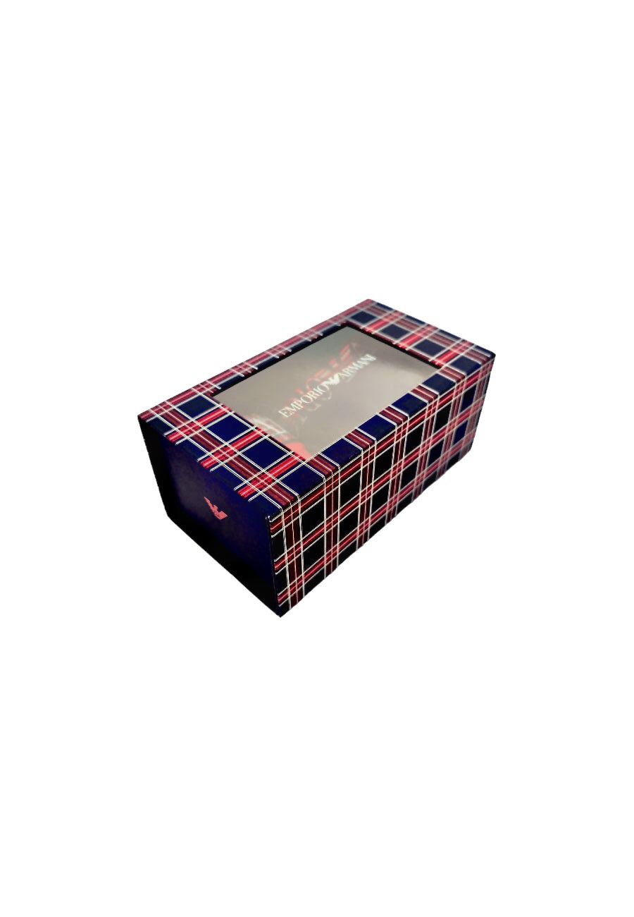 tartan gift box emporio armani
