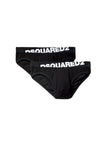 2pack slip uomo nero dsq