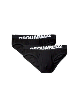 2pack slip uomo nero dsq