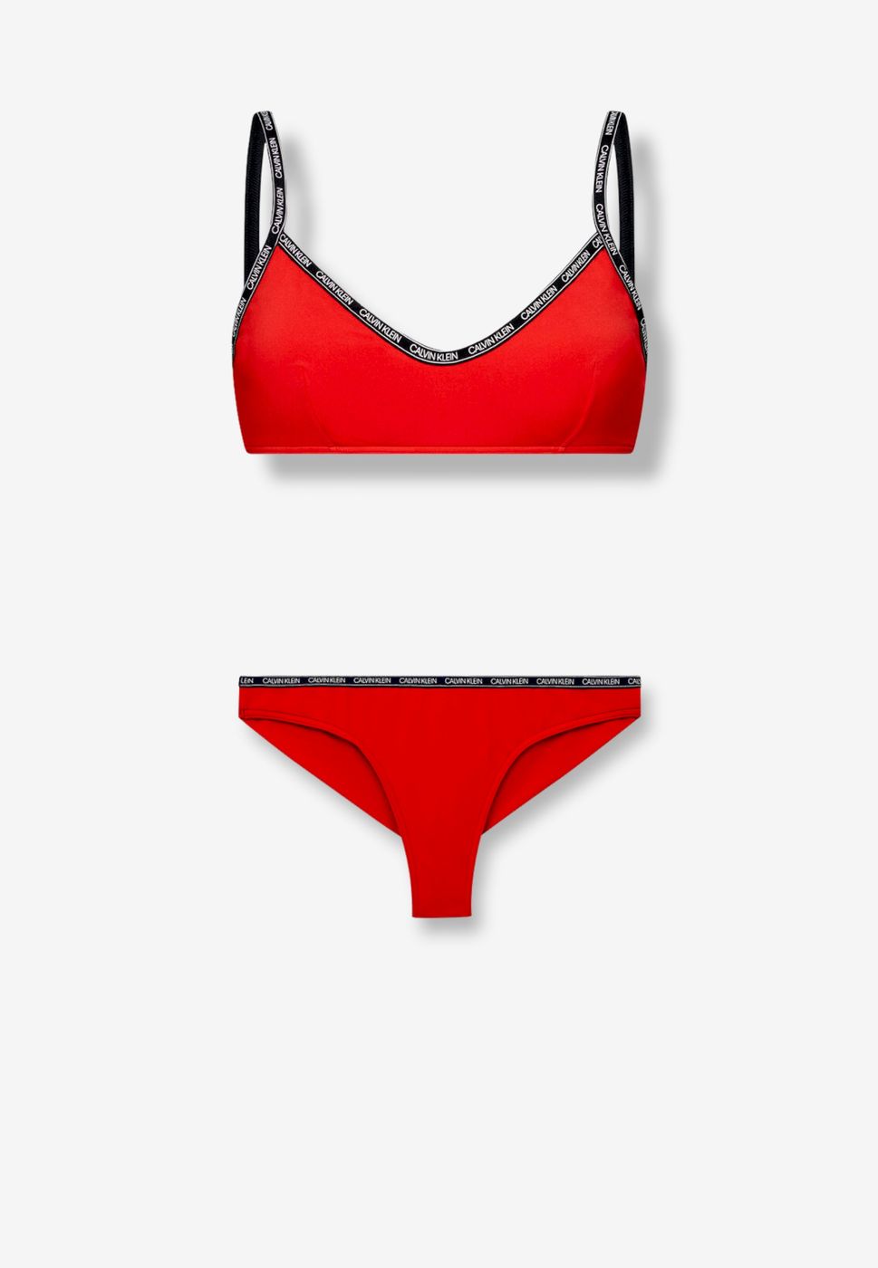 costume bikini calvin klein red