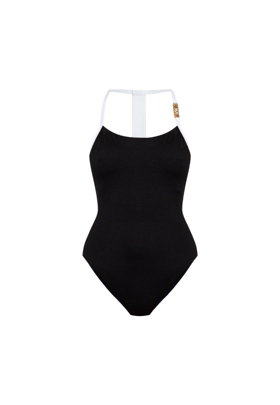 costume intero moschino peace symbol on the back