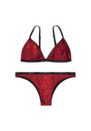 completo intimo rosso emporio armani