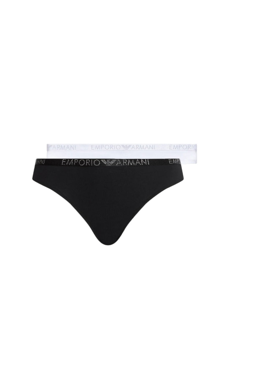 2er-Pack brasilianische Slips – Emporio Armani – Bandlogo