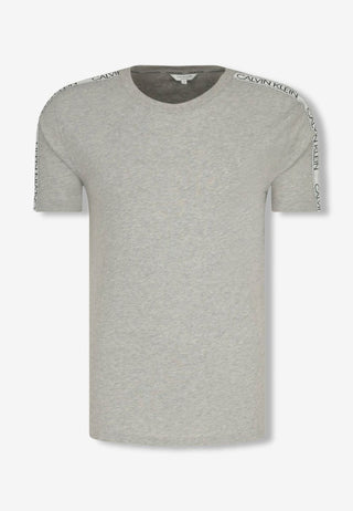 t-shirt calvin klein grigio side logo band
