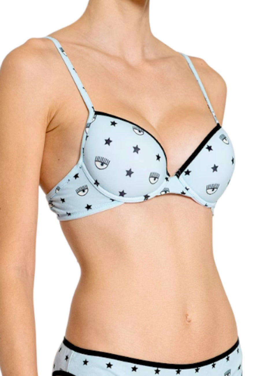 chiara ferragni reggiseno fantasia azzurro