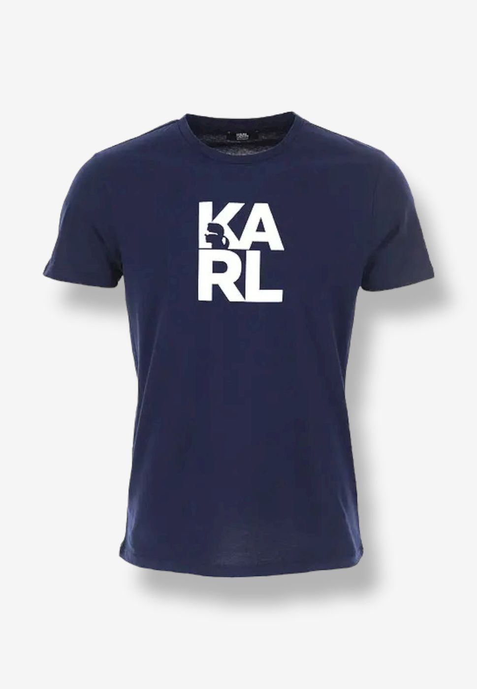 t-shirt karl lagerfeld blu logo saldi