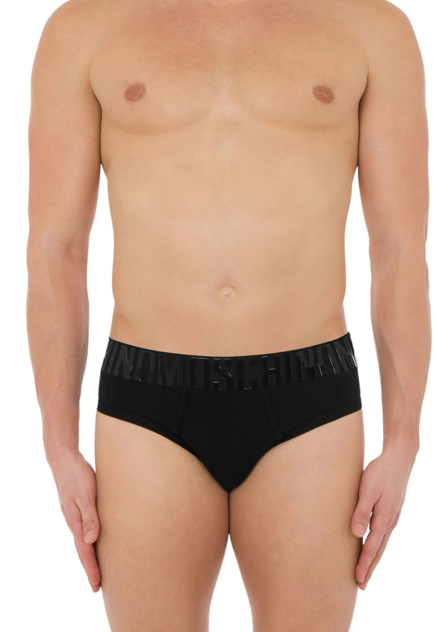 slip moschino uomo nero