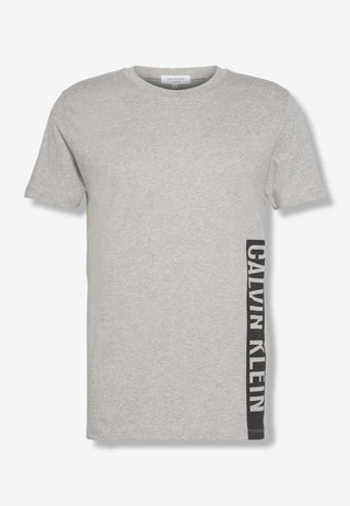 t-shirt calvin klein grigio side logo