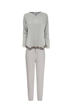 Amadine pigiama donna scollo a cuore