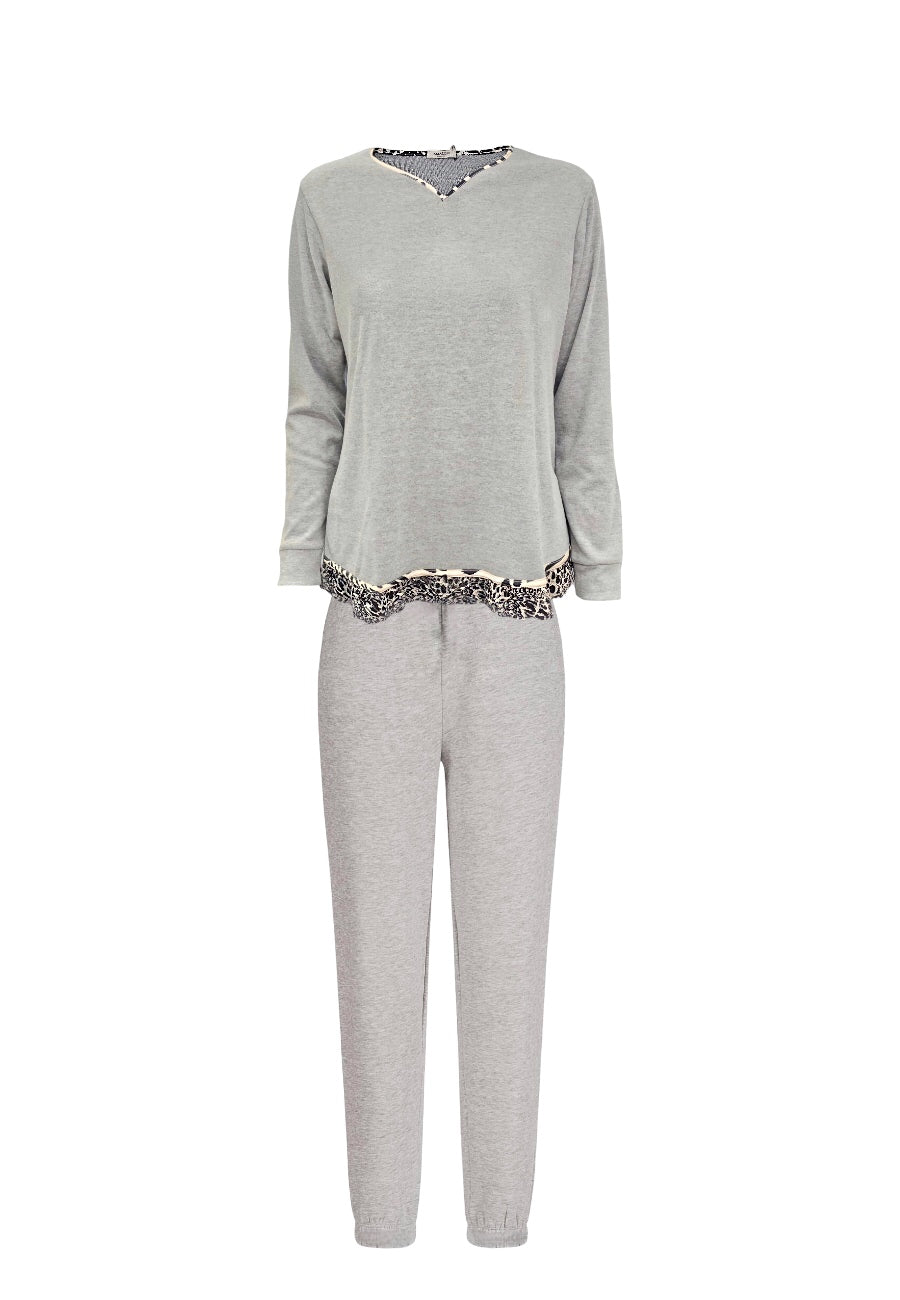 Amadine pigiama donna scollo a cuore